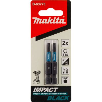 Makita B-63775 Impact Black T15 50mm Sechskant - Schrauberbits Makita B-63775 Impact Black T15 50mm Sechskant - Schrauberbits