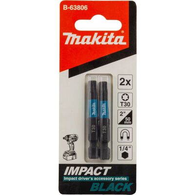 Makita B-63806 Impact T30 Kuusikulmainen 2 kpl - Ruuvinratkaisijat Makita B-63806 Impact T30 Kuusikulmainen 2 kpl - Ruuvinratkaisijat