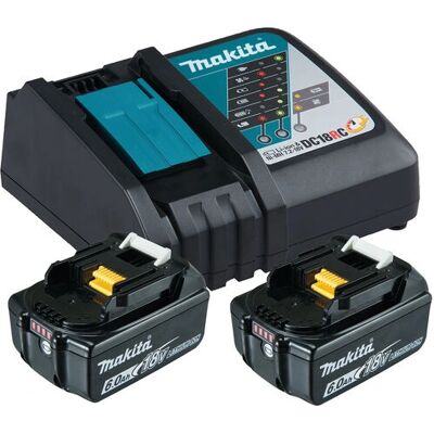 Makita 199480-6 kabelloses Werkzeug Akku & Ladegerät-Set - Lithium-Ion, 18V Makita 199480-6 kabelloses Werkzeug Akku & Ladegerät-Set - Lithium-Ion, 18V