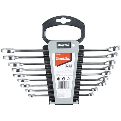 Makita Modello B-65539 Set di Chiavi Combinazioni Doppie 8-18mm Makita Modello B-65539 Set di Chiavi Combinazioni Doppie 8-18mm