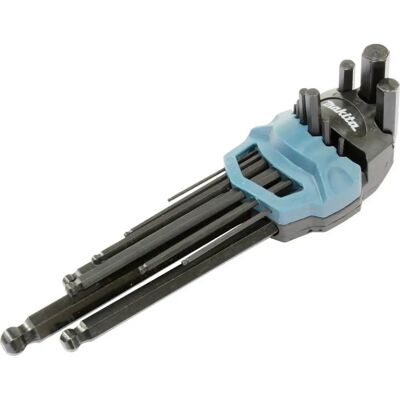 Makita B-65894 9-Piece Hex Key Set with Ball Head - Hexagonals Makita B-65894 9-Piece Hex Key Set with Ball Head - Hexagonals
