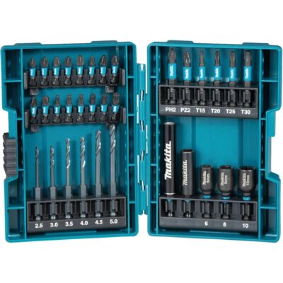 Makita B-66896 Impact Black Boorset - 33 Stuks Makita B-66896 Impact Black Boorset - 33 Stuks