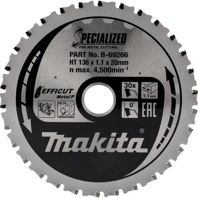Makita B-69266 Hoja de Sierra Circular - Corte eficiente en metal Makita B-69266 Hoja de Sierra Circular - Corte eficiente en metal