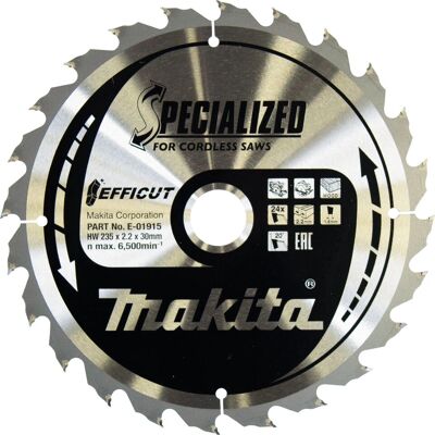 Makita E-01915 Cirkelsågblad - 23,5cm - Hållbart & Precist Makita E-01915 Cirkelsågblad - 23,5cm - Hållbart & Precist