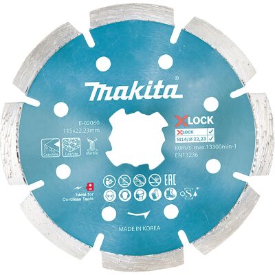Makita E-02060 Disco de diamante - Borde segmentado 11,5cm - Disco diamante para concreto Makita E-02060 Disco de diamante - Borde segmentado 11,5cm - Disco diamante para concreto