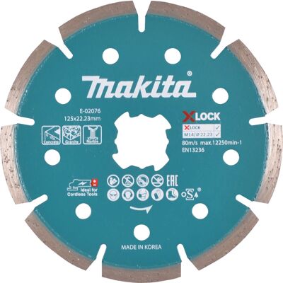 Makita E-02076 Diamantskiva - Segmenterad - 125mm Makita E-02076 Diamantskiva - Segmenterad - 125mm