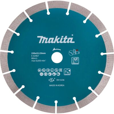Makita E-02967 Angle Grinder Accessory - Segmented Diamond Disc 230mm Makita E-02967 Angle Grinder Accessory - Segmented Diamond Disc 230mm