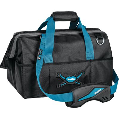 Makita E-05468 Sac à outils - Grande ouverture, base en polyester Makita E-05468 Sac à outils - Grande ouverture, base en polyester
