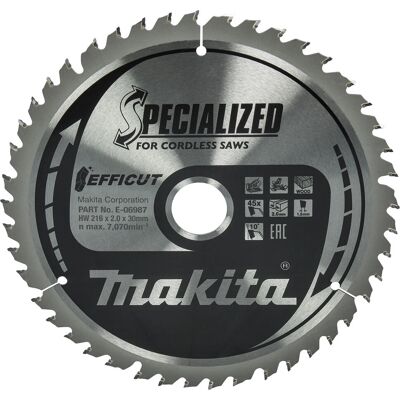 Makita E-06987 Winkelschleifer-Zubehör - 216mm, 45 Zähne Makita E-06987 Winkelschleifer-Zubehör - 216mm, 45 Zähne