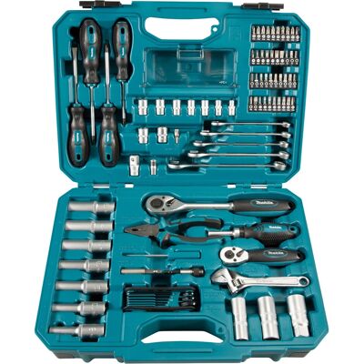 Makita E-08458 87-częściowy zestaw narzędzi mechanicznych Makita E-08458 87-częściowy zestaw narzędzi mechanicznych