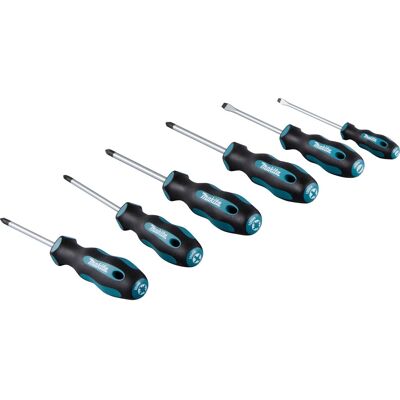 Makita E-10528 Zestaw śrubokrętów - 6-częściowy, Ergonomiczny, Magnetyczne końcówki Makita E-10528 Zestaw śrubokrętów - 6-częściowy, Ergonomiczny, Magnetyczne końcówki