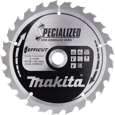 Makita E-11178 Hochgeschwindigkeits-Sägeblatt - 190mm, 25Z Makita E-11178 Hochgeschwindigkeits-Sägeblatt - 190mm, 25Z