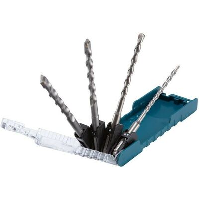 Makita D-74728 Set med 4 SDS-Plus borrar för betong Makita D-74728 Set med 4 SDS-Plus borrar för betong