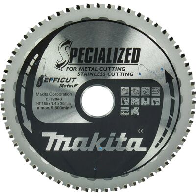 Makita E-12843 Kreissägeblatt - 60Z, 185mm, Metall Makita E-12843 Kreissägeblatt - 60Z, 185mm, Metall