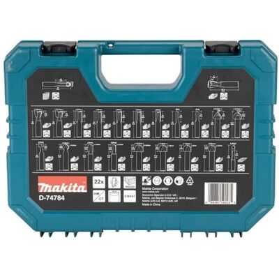 Makita 22-teiliges 8mm Holzfräser-Set - Präzision & Langlebigkeit Makita 22-teiliges 8mm Holzfräser-Set - Präzision & Langlebigkeit