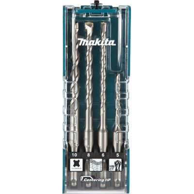 Makita E-13596 Set med 4 spiralborr för sten & betong Makita E-13596 Set med 4 spiralborr för sten & betong
