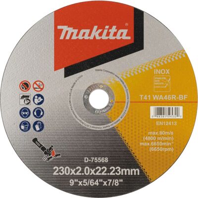 Makita D-75568 Winkelschleifer Zubehör - Für Edelstahl Makita D-75568 Winkelschleifer Zubehör - Für Edelstahl