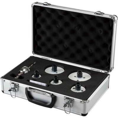 Makita Lochsäge Set für Elektriker - 7 Größen (32-83mm) + Adapter Makita Lochsäge Set für Elektriker - 7 Größen (32-83mm) + Adapter