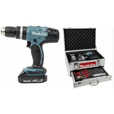 Makita DHP453SYEX Schlagbohrmaschine/Schlagschrauber - 18V, Schwarz, Blau Makita DHP453SYEX Schlagbohrmaschine/Schlagschrauber - 18V, Schwarz, Blau