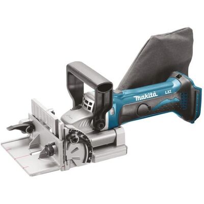 Makita DPJ180Z Elektryczny ręczny frez - Łącznik do ciastek, 18V, Czarny Makita DPJ180Z Elektryczny ręczny frez - Łącznik do ciastek, 18V, Czarny