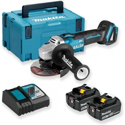 Makita DGA504RMJ 18V Esmerilhadeira angular sem fio - 125mm - 2 Baterias 4,0Ah Makita DGA504RMJ 18V Esmerilhadeira angular sem fio - 125mm - 2 Baterias 4,0Ah