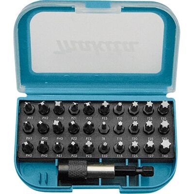 Makita P-73374 31 pcs Screwdriver Bit Set - Phillips, Pozidriv, Torx Makita P-73374 31 pcs Screwdriver Bit Set - Phillips, Pozidriv, Torx