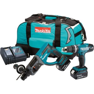 Makita DLX2025T Cordless Power Tool Kit - Drills & Hammer Makita DLX2025T Cordless Power Tool Kit - Drills & Hammer