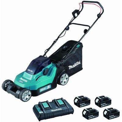 Tondeuse sans fil Makita DLM382PF4 38cm 2x18V - Publicité Tondeuse sans fil Makita DLM382PF4 38cm 2x18V - Publicité