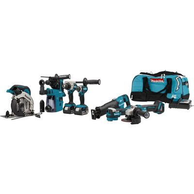 Makita DLX7020TX1 Gereedschapsset - 7 tools, 2 x 5,0Ah batterijen Makita DLX7020TX1 Gereedschapsset - 7 tools, 2 x 5,0Ah batterijen