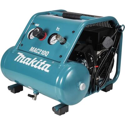 Makita Compresor de aire Mac210q sin aceite - 9.3Bar, 56.6L/min, 7.6L Makita Compresor de aire Mac210q sin aceite - 9.3Bar, 56.6L/min, 7.6L