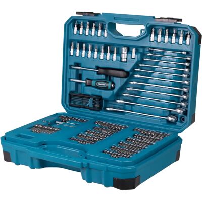 Makita E-17980 Werkzeugset - 231-tlg., Blau, Mit Aufbewahrungskoffer Makita E-17980 Werkzeugset - 231-tlg., Blau, Mit Aufbewahrungskoffer