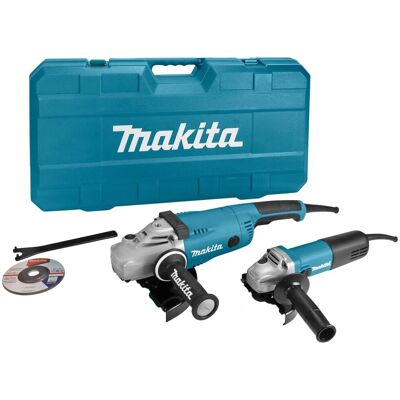 Makita DK0053 - Set di Smerigliatrici Angolari - 125/230mm Makita DK0053 - Set di Smerigliatrici Angolari - 125/230mm