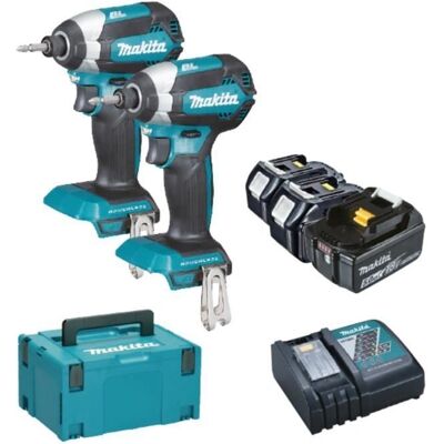 Makita - DTD153Z - 2x DTD153 - MAKPAC - Kit de herramientas Makita - DTD153Z - 2x DTD153 - MAKPAC - Kit de herramientas