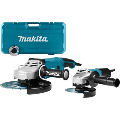 Makita DK0054X1 Winkelschleifer Set - 125/230mm, 2200W/840W Makita DK0054X1 Winkelschleifer Set - 125/230mm, 2200W/840W
