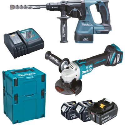Makita - DLX2256TJ1 - 18V - 3x5.0Ah - Juego de herramientas inalámbricas Makita - DLX2256TJ1 - 18V - 3x5.0Ah - Juego de herramientas inalámbricas