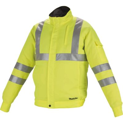 Makita Akku-Klimajacke DFJ214Z3XL - Arbeitsjacke Gelb Makita Akku-Klimajacke DFJ214Z3XL - Arbeitsjacke Gelb