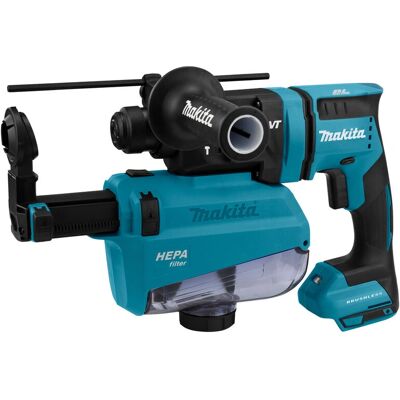 Makita DHR182ZWJU - Martelete combinado SDS-plus 18V compacto - Sem escovas - Sistema de pó Makita DHR182ZWJU - Martelete combinado SDS-plus 18V compacto - Sem escovas - Sistema de pó