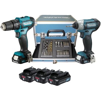Kit d'Outils Makita - Impact et Perceuse - 3 Batteries - Publicité Kit d'Outils Makita - Impact et Perceuse - 3 Batteries - Publicité