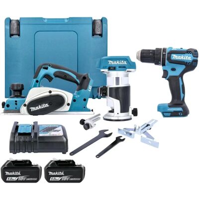 Makita DHP485Z Bohrmaschine Planer Fräser Set - Elektrowerkzeug Makita DHP485Z Bohrmaschine Planer Fräser Set - Elektrowerkzeug