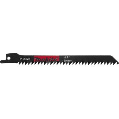Makita P-05022 Reciprosägeblatt - 150mm, 6 Zähne/Tumme, 5 St Makita P-05022 Reciprosägeblatt - 150mm, 6 Zähne/Tumme, 5 St