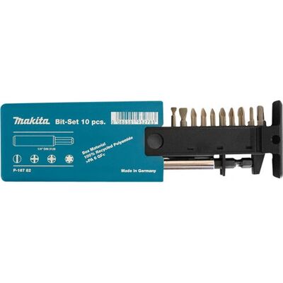 Makita P-16782 Schraubendreher-Bits - 11 Stück - Magnetischer Halter Makita P-16782 Schraubendreher-Bits - 11 Stück - Magnetischer Halter