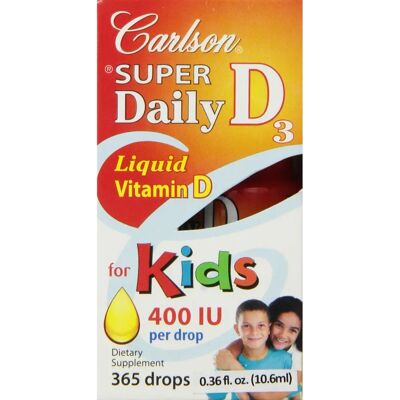 Carlson Kids' Super Daily D3 - Suplemento de Vitamina D Carlson Kids' Super Daily D3 - Suplemento de Vitamina D
