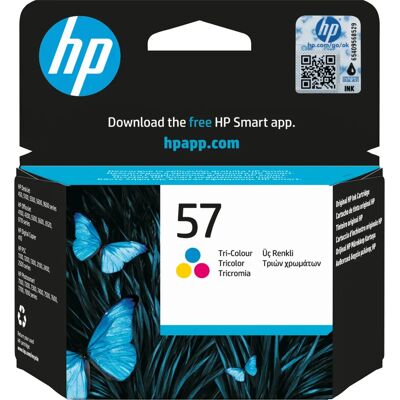 HP 57 Tri-kleur inktcartridge - Hoge opbrengst Cyaan Magenta Geel HP 57 Tri-kleur inktcartridge - Hoge opbrengst Cyaan Magenta Geel