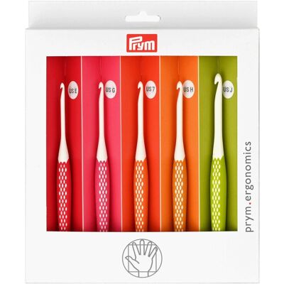 Set di uncinetti Prym E G 7 H J - Strumento da uncinetto Set di uncinetti Prym E G 7 H J - Strumento da uncinetto