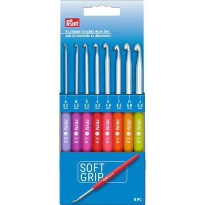 ganci per uncinetto in alluminio Prym 2-6mm - Set multicolore ganci per uncinetto in alluminio Prym 2-6mm - Set multicolore