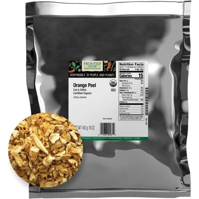 Frontier Coop Organic Orange Peel - Sifted, 1 lb Frontier Coop Organic Orange Peel - Sifted, 1 lb