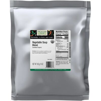 Frontier Coop Organic Vegetable Soup Blend - Vegetables, Organic, 1 lb Frontier Coop Organic Vegetable Soup Blend - Vegetables, Organic, 1 lb