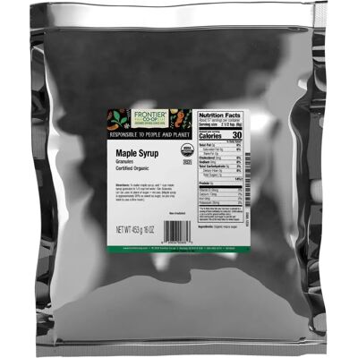 Frontier Coop Organic Maple Syrup Granules - Maple Syrup Frontier Coop Organic Maple Syrup Granules - Maple Syrup