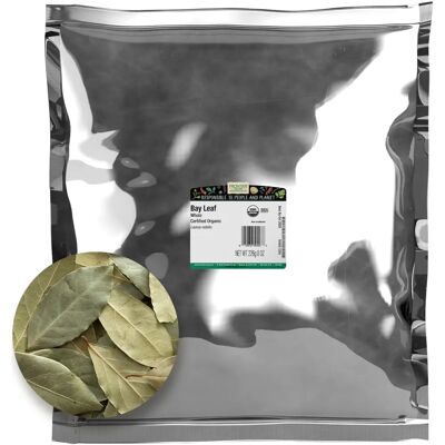 Frontier Coop Organic Bay Leaf Whole - Bay Leaf, Whole, Organic, 8 Oz Frontier Coop Organic Bay Leaf Whole - Bay Leaf, Whole, Organic, 8 Oz