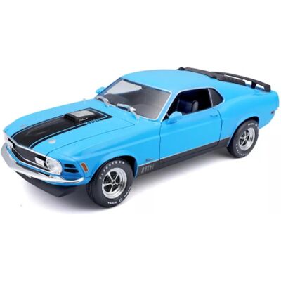 Maisto Ford Mustang Mach 1 1970 Auto scala blu - 1:18 Maisto Ford Mustang Mach 1 1970 Auto scala blu - 1:18